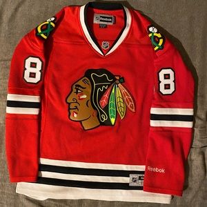 Kane Blackhawks home Reebok NHL Premier Stiched women’s jersey - size small